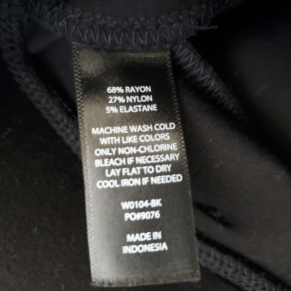 Betabrand Black Straight Leg Dress Yoga Pull On Pants Women's Size Large - Picture 5 of 7